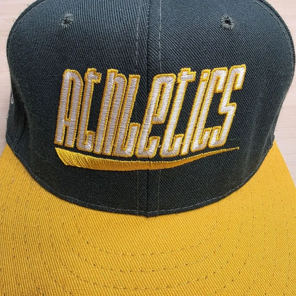 Vintage Oakland Athletics Pro Line ANNCO Hat‎ Baseball Snapback Spellout Logo